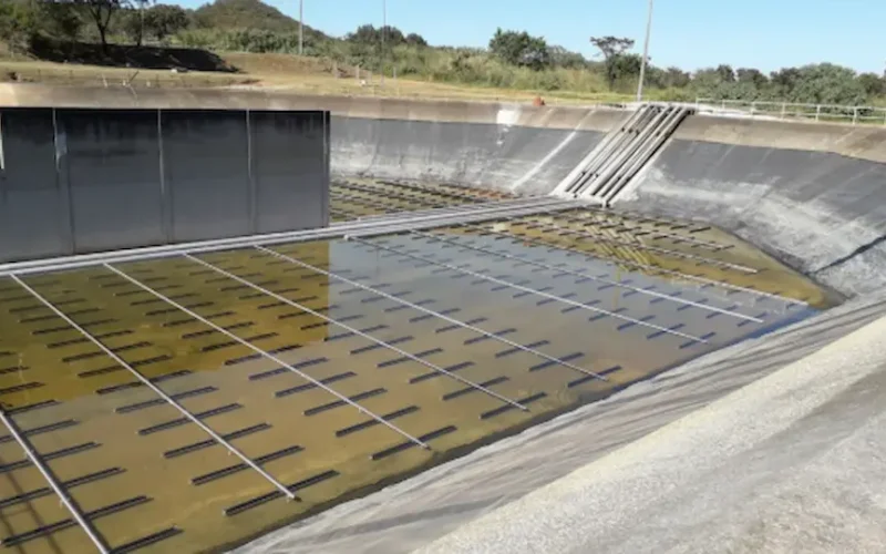 Imagem de aeração prolongada do processo de lodos ativados